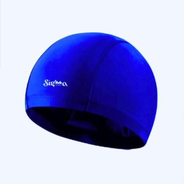Imagem de Touca De Natação Infantil Tecido Cobre Orelha Prende Cabelo Hidroginás