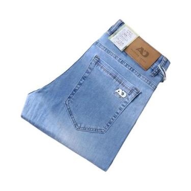 Imagem de Calças Jeans Casuais Masculinas Com Stretch, Clássicas E Elegantes, Em