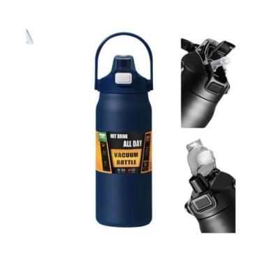 Imagem de Garrafa Térmica De Aço Inoxidável De Grande Capacidade 1.5L, Caneca Té