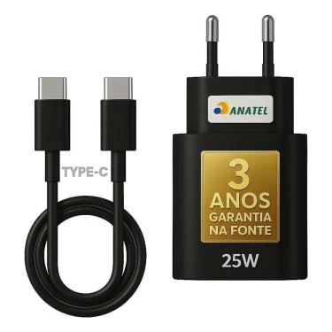 Imagem de 2X Carregador Super Rápido 25W Para Samsung Galaxy S25 S24 S