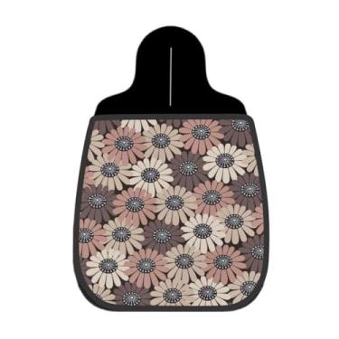 Imagem de Lixeira De Carro Organizador Lixinhocar Floral Margarida Tons Terrosos