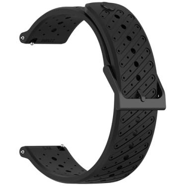 Imagem de Gheper Pulseira de 22 mm compatível com Suunto Race 2/Run/Race S/Race/Vertical/9 Peak Pro/5 Peak Smartwatch Pulseira de substituição de silicone macio