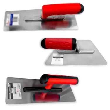 Imagem de Desempenadeira Flexível, Efeitos, Trapézio Aço Compel Para Efeitos Decorativos Cimento Queimado Marmorizado Profissional - (0.2414 | 1.2409 | 1.2441)