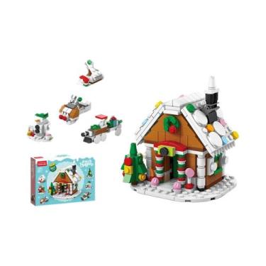 Imagem de Blocos De Montar De Vila Natalina, Brinquedo De Árvore, Tijolos De Enc