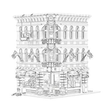 Imagem de Blocos De Montar Criativos: Modelo De Cidade Com Loja De Animais, Pref