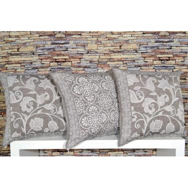 Imagem de Capa de Almofada  Jacquard Rústico Dupla Face - Paula - Arte & Tear