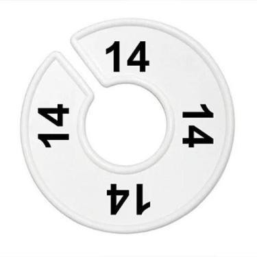 Imagem de Separador de Cabide, Branco , Impressão Numérica Num.:14 - Central