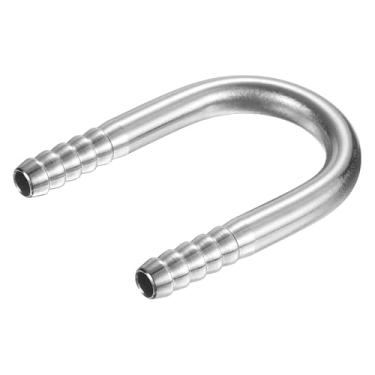 Imagem de PATIKIL Acessórios de farpa de mangueira de 8 mm x 8 mm (5/40.6 cm), 1 peça de conector de junta em forma de U de aço inoxidável 304 emenda de metal