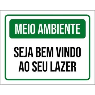 Imagem de Kit 10 Placa Meio Ambiente Seja B Vindo Ao Seu Ler 36X46 - Sinalizo