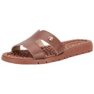 Imagem de Tamanco feminino flat modare 7162330, Chocolate, 37