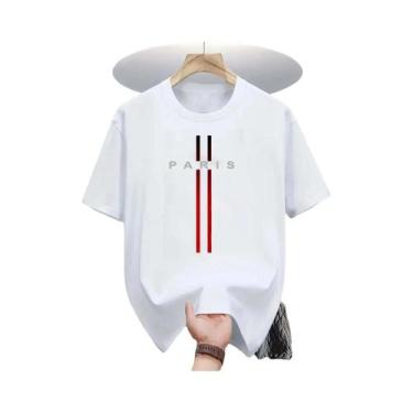 Imagem de Camiseta Masculina De Poliéster Respirável Com Gola Redonda E Estampa 