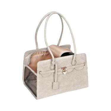 Imagem de Bolsa De Transporte De Luxo Em Couro PU Para Animais De Estimação, Bol