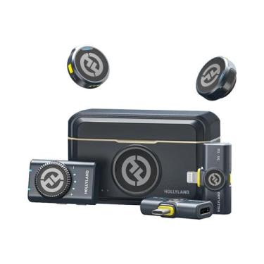 Imagem de Microfone hollyland Lark M2 Duo Combo duplo 2 pessoas Preto