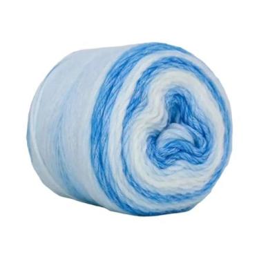 Imagem de Fio De Lã Arco-Íris 100g Macio Para Tricô Manual De Chapéus, Cachecóis