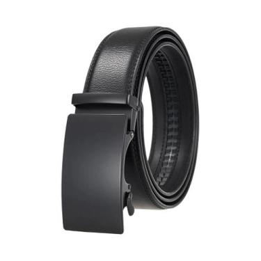 Imagem de Cinto Masculino De Alta Qualidade Com Fivela Automática 35cm Em Couro 