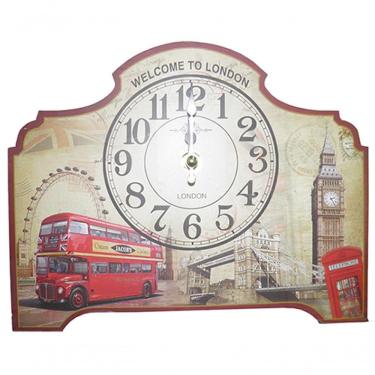 Imagem de Relogio De Mesa Londres Vintage Retro Decoracao (xin-07)