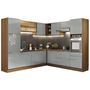 Imagem de Cozinha Completa de Canto com Armário e Balcão Madesa