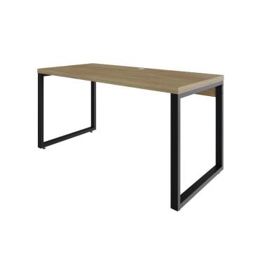 Imagem de Mesa Diretor 150x70x75cm Yon Vermont Oak-est.preta Vermont Oak-est.preta