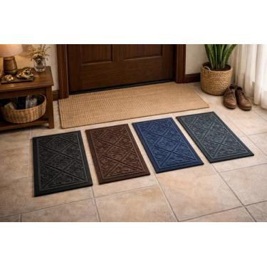 Imagem de Kit 4 Capacho Porta Entrada Antiderrapante Casa Escritório 57x37cm Tap