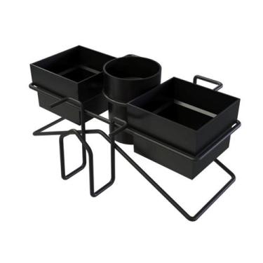 Imagem de Suporte Porta Sachês de Café Chá Açúcar e Colheres Escritório Cozinha 