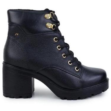 Imagem de Bota Feminina Pegada Couro Preto - 282602-04-Feminino