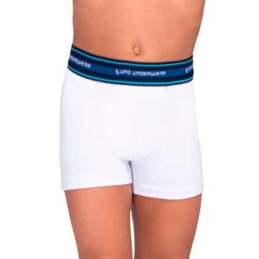 Imagem de Cueca Boxer Infantil Lupo 00141-003 Algodão Com Elastano T. P/GG, M, 1