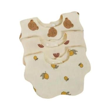 Imagem de Conjunto De Babadores De Algodão Para Bebês, Toalhas De Saliva Com Est