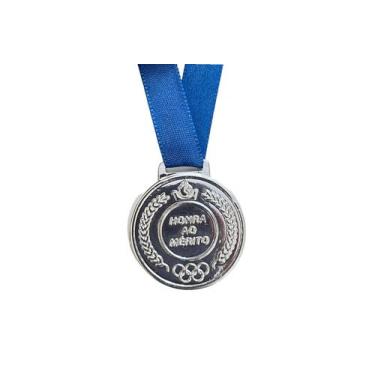 Imagem de Conjunto 90 Medalhas Honra Ao Mérito Premiação 2,8cm Ouro Prata E Bron