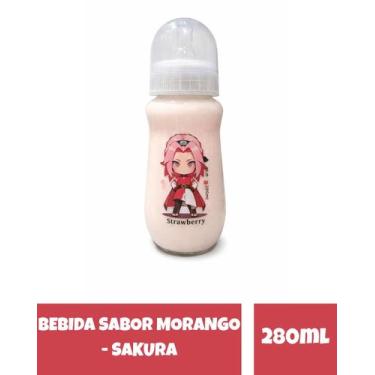 Imagem de BEBIDA SABOR MORANGO SAKURA MAMADEIRA 280ml