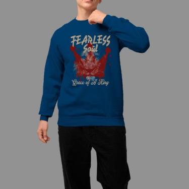 Imagem de Moletom Gola Careca Basico Masculino Casual Inverno Blusa De Frio Ferd