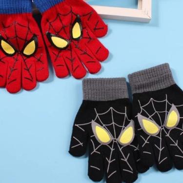 Imagem de Luvas para crianças de 4 a 9 anos, lã de desenhos animados de inverno 