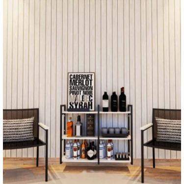 Imagem de Adega prateleiras estilo industrial aço ferro mdf ad01 - Essencial Mov