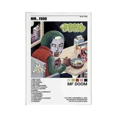 Imagem de Pôster De Arte Em Tela Da Banda De Hip Hop MF Doom, Decoração Estética