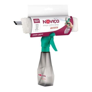 Imagem de Noviça - Limpa Vidros Spray Plástico Lava e Seca com Manta de Microfibra e Reservatório, Bettanin