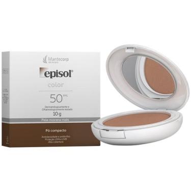 Imagem de Pó Compacto Episol Color FPS50 Tom 4 Médio Escuro 10g, Médio Escuro, 1