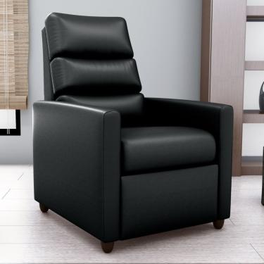 Imagem de Poltrona Reclinável Do Papai Neiva Couro Sintético Preto CasaH