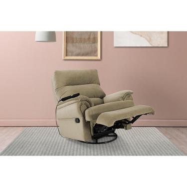 Imagem de Poltrona Reclinável MH 1217 Two Way Com Massagem Suede Bege Herval