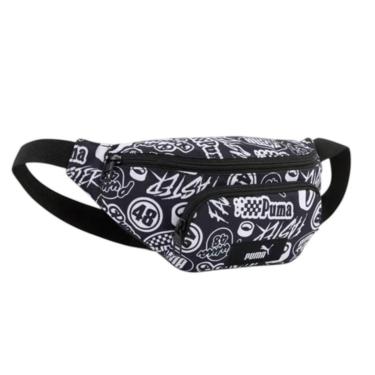 Imagem de Pochete Puma Academy AOP Waist Bag - Preto e Branco Único-Unissex
