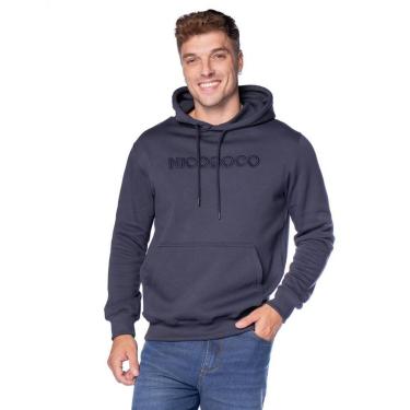 Imagem de Moletom Masculino Nicoboco Capuz Canguru Marinho-Masculino