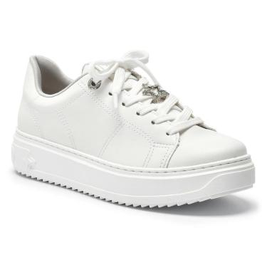 Imagem de Tênis Casual Via Marte 055-023-01 Feminina - Branco-Feminino