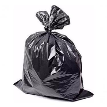 Imagem de Saco para Lixo Saco de Lixo Reforçado Preto 100 Litros 100 Unidades para Descarte em Po...