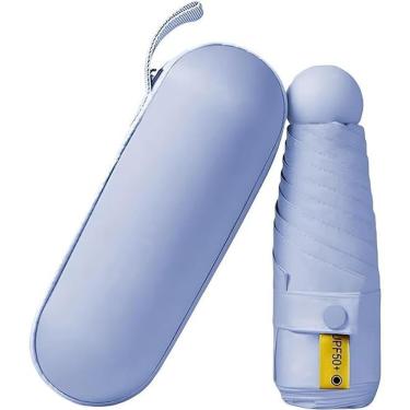 Imagem de Guarda Chuva Automático OEM Proteção Solar Blackout em Poliéster 100cm Azul Bebe Adulto