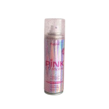 Imagem de Spray de Glitter para Cabelos Pink Princesa com Brilho Rosa Vibrante Fácil Remoção Indi...