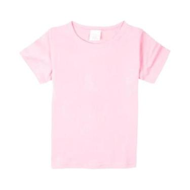 Imagem de Camisetas De Algodão De Verão Para Meninos E Meninas, Manga Curta, Top