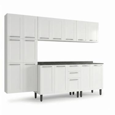Imagem de Cozinha Modulada em Aço 5 Peças 16 Portas 2 Gavetas Florença Itatiaia