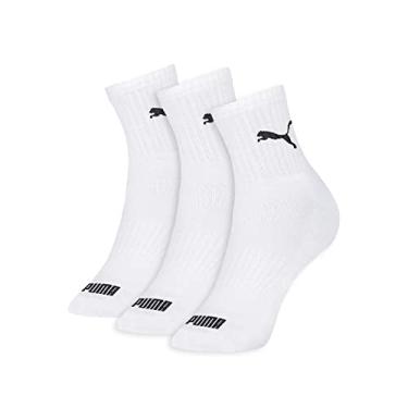 Imagem de Meia Cano Médio Esportiva, Puma, Feminino, Branco, 34/38