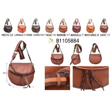 Imagem de Bolsa feminina transversal estilo pochete - Golden Fenix, Cafe, M