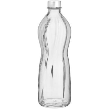 Imagem de Garrafa Aqua Bormioli Rocco 28x9x9cm Vidro Transparente 1L Bebidas Águ