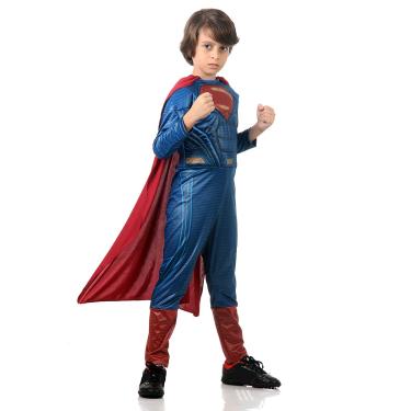 Imagem de Fantasia Super Homem Infantil Luxo - Liga da Justiça
 G