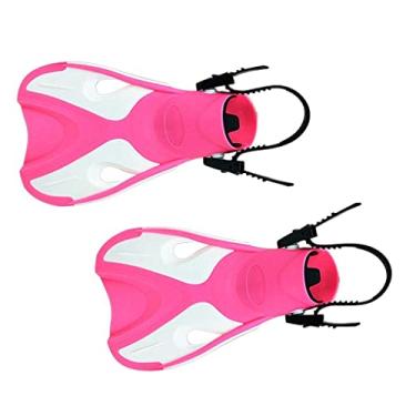 Imagem de Colaxi Nadadeiras Universais para com Snorkel E Calcanhar Aberto Ajustável, Rosa